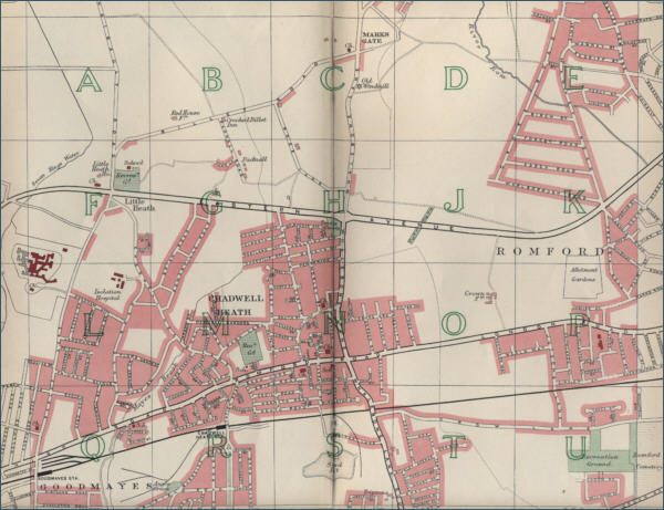 Map of Chadwell Heath, London