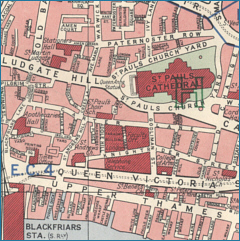 map of City of London