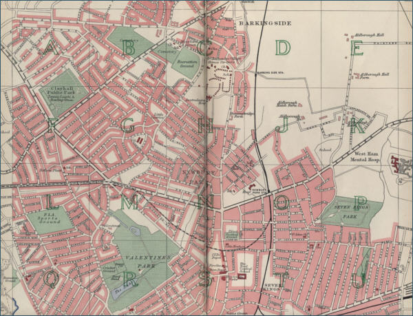 map of Barking, London