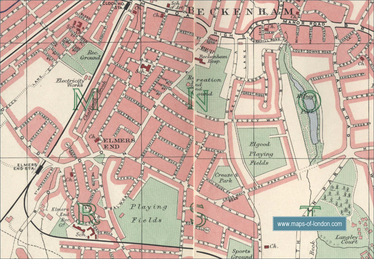 Map Of Beckenham London