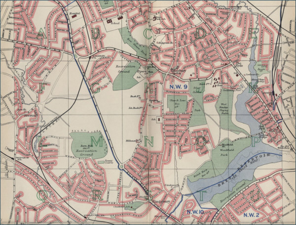 map of Brent, London