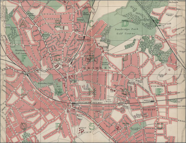 map of Bromley, London