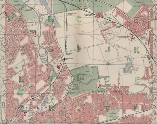 map of Carshalton, London