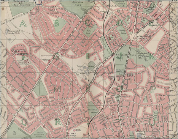 Map of Cheam, London