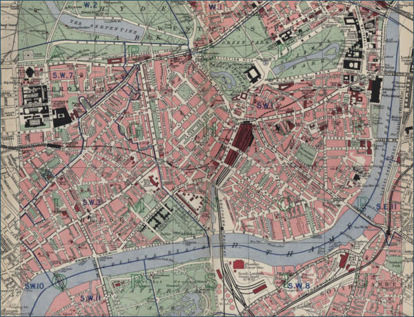 Map of Chelsea, London