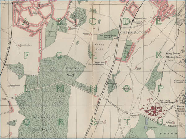 Map of Chessington, London