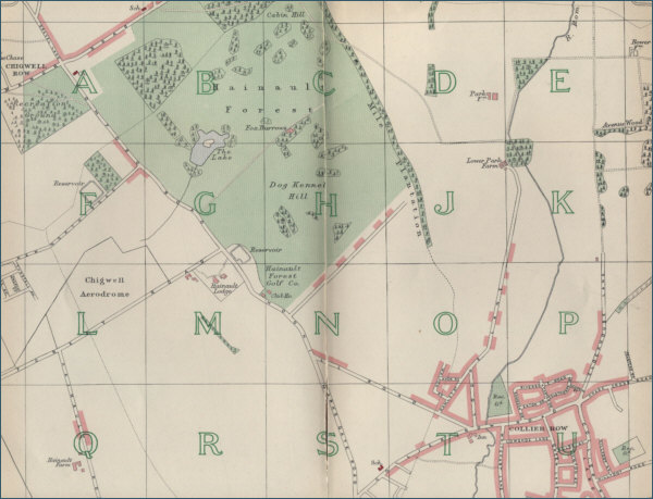 Map of Chigwell Row, London