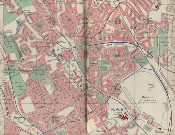 Map of Edgeware, London