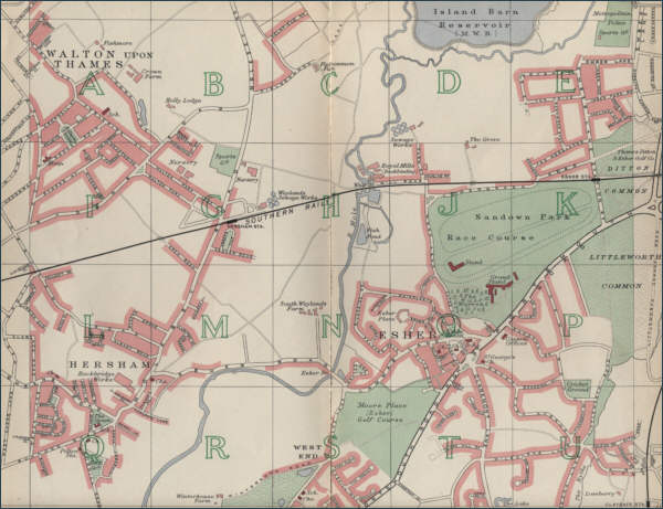 Map of Esher, London