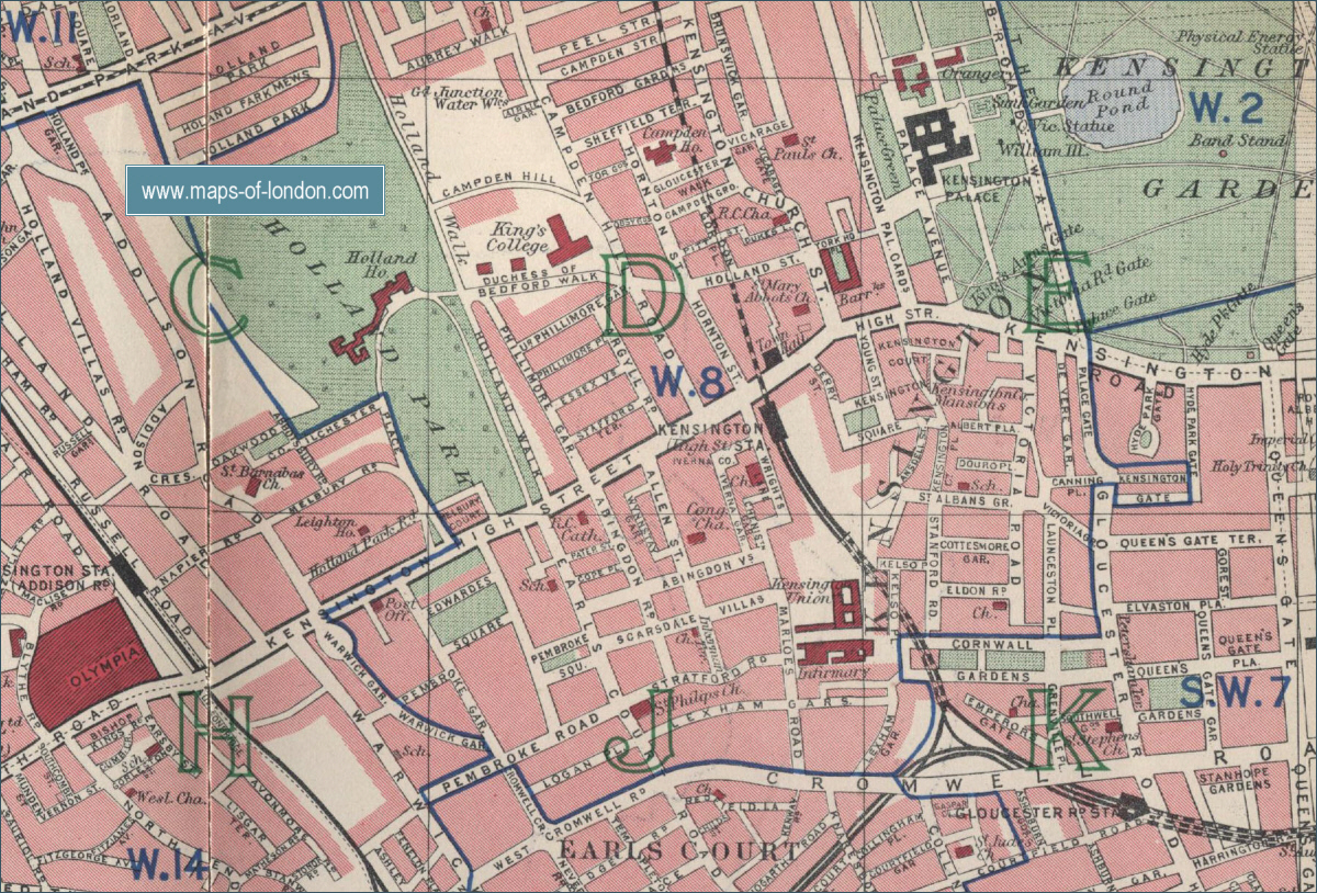 Old Map Of Hammersmith