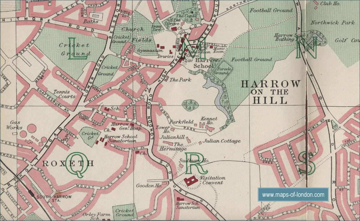 Map Of Harrow London Map Of Harrow London