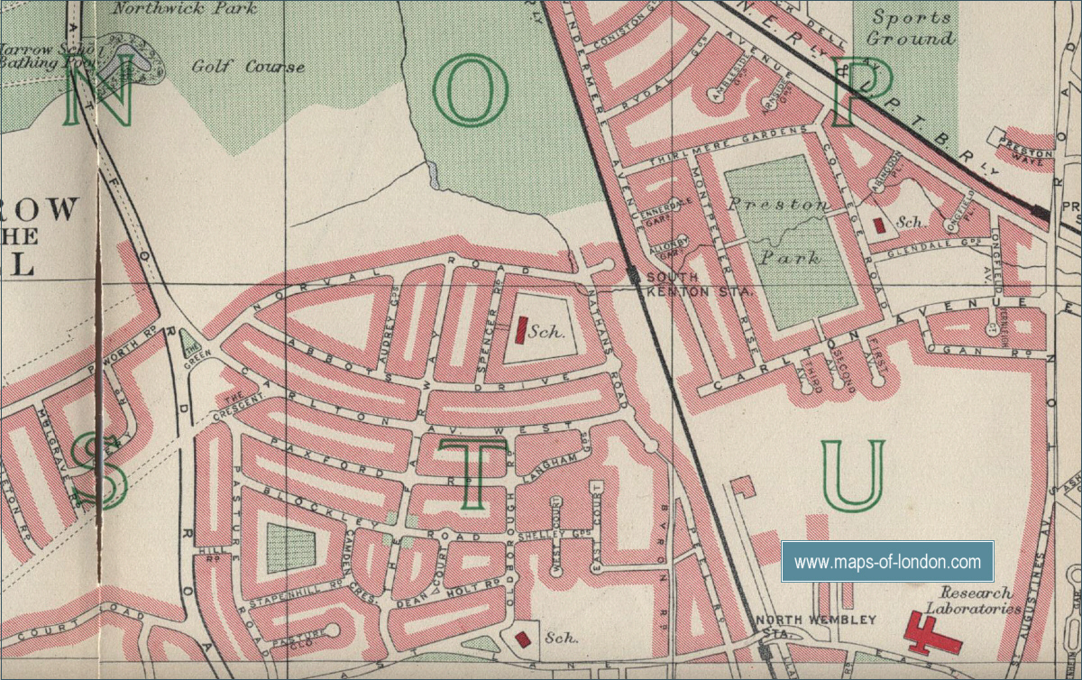 Map of Harrow, London