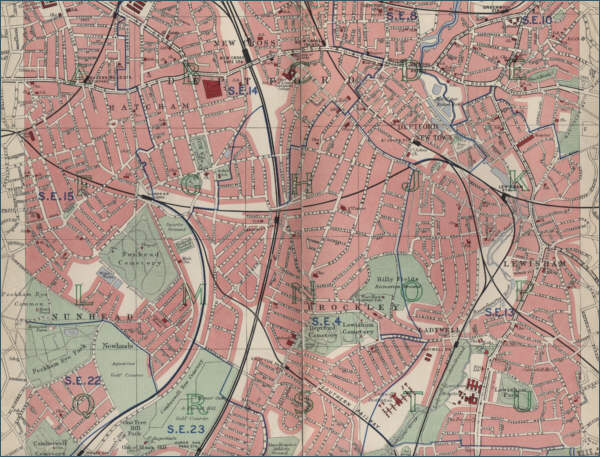 Map of Lewisham, London