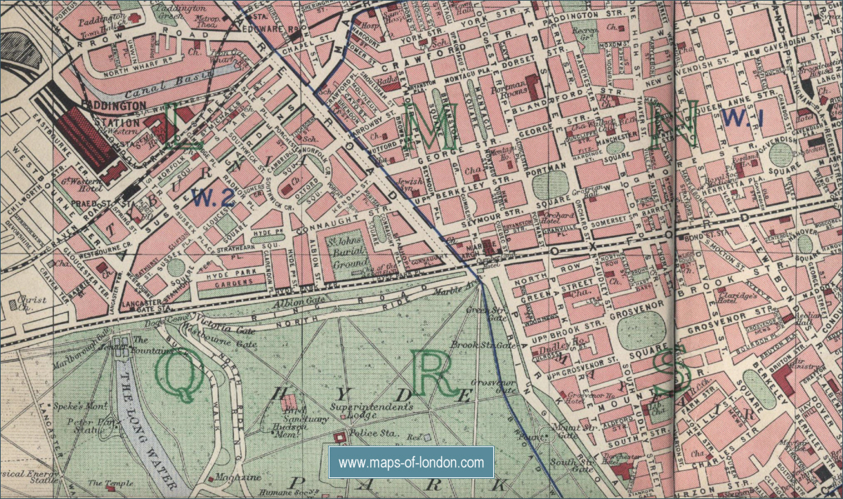 Map Of Marylebone London Map Of Marylebone London