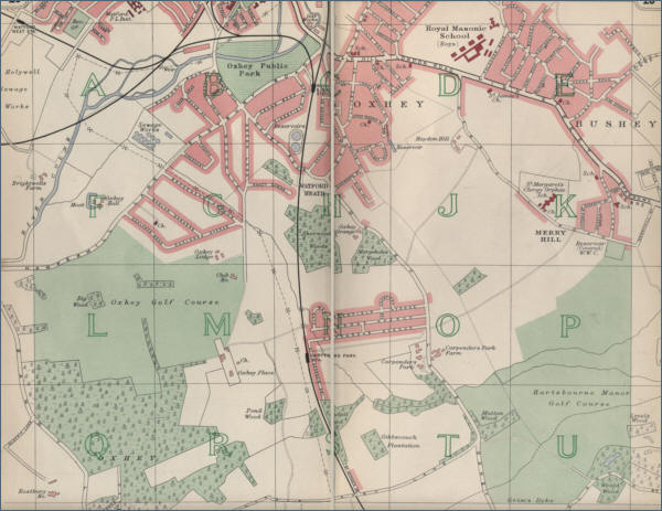 Map of Oxhey, London