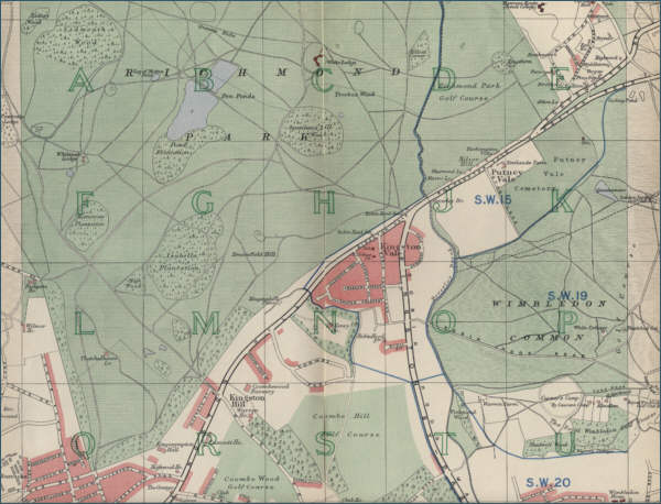 Map of Richmond Park, London