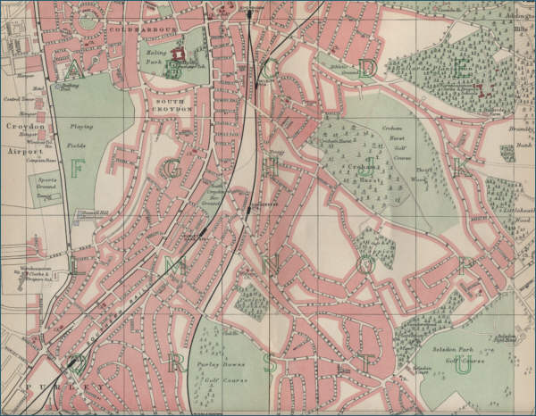 Map of Sanderstead, London