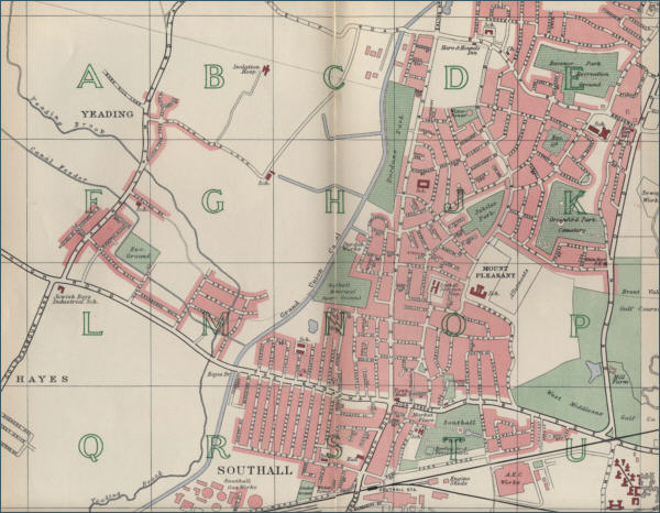 Map of Southall, London