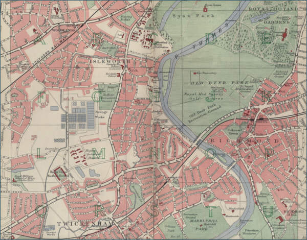 Map of Twickenham, London