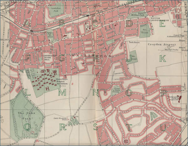 Map of Wallington, London