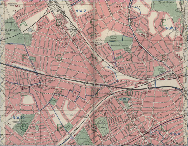 Map of Willesden, London